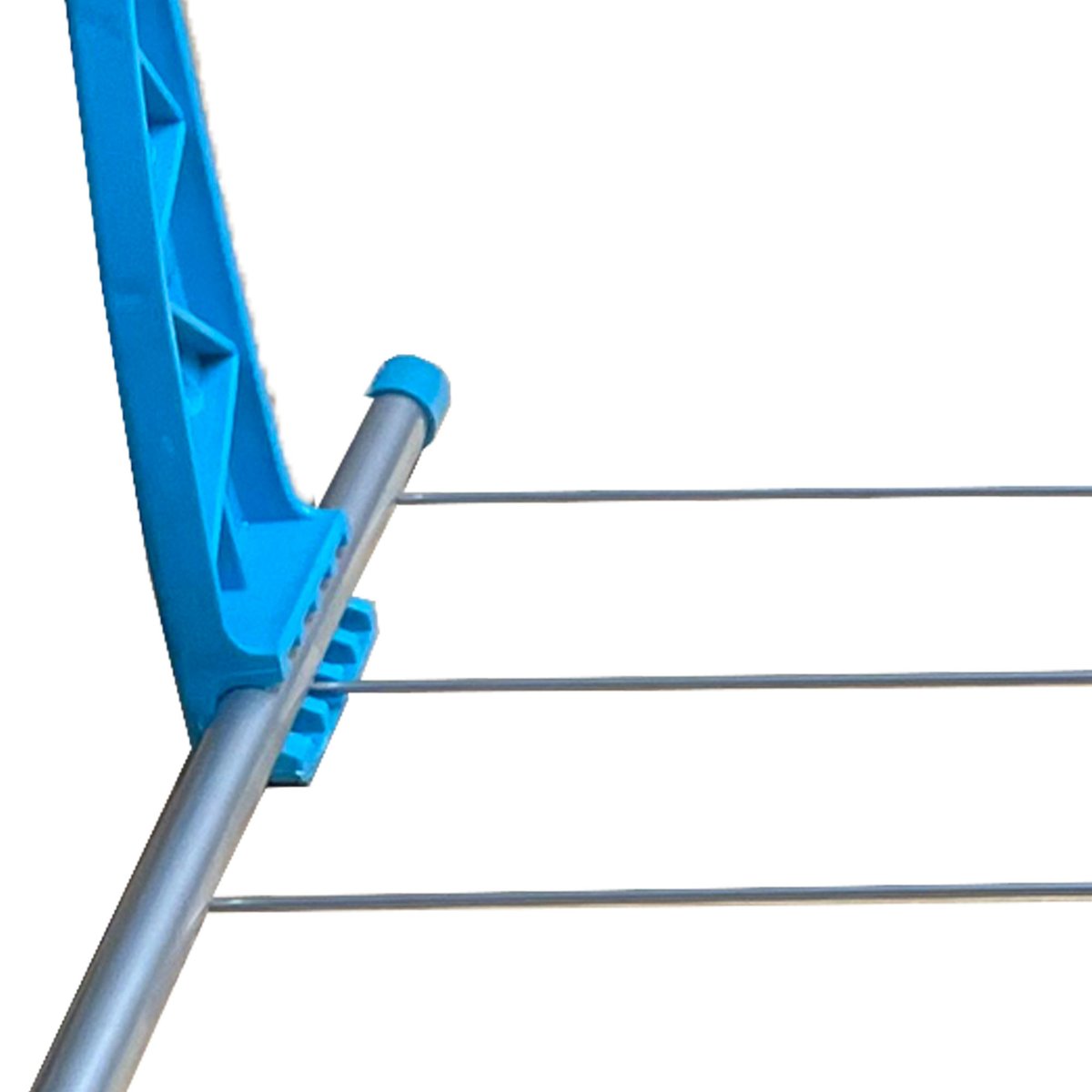 Séchoir à linge pliant pour balcon et radiateur bleu et gris gris, WADIGA