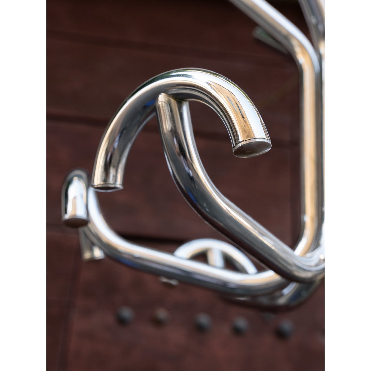 Porte-manteau vintage 70's en métal chromé Max N°471 - Bon état argenté, DEBONGOUT