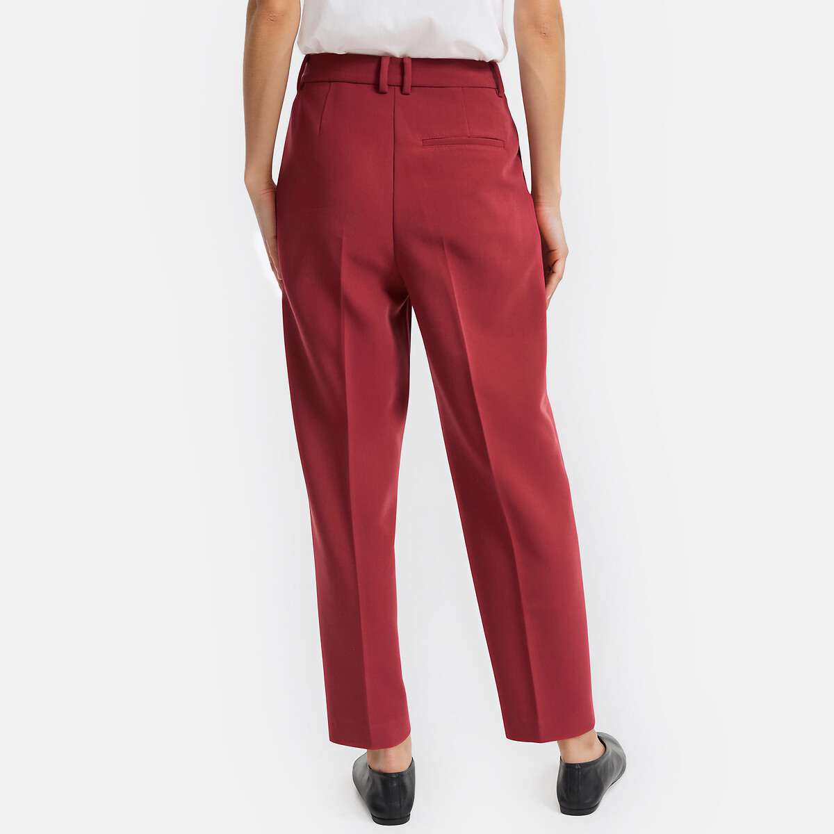 Pantalón 7/8 con pinzas teja, LA REDOUTE COLLECTIONS