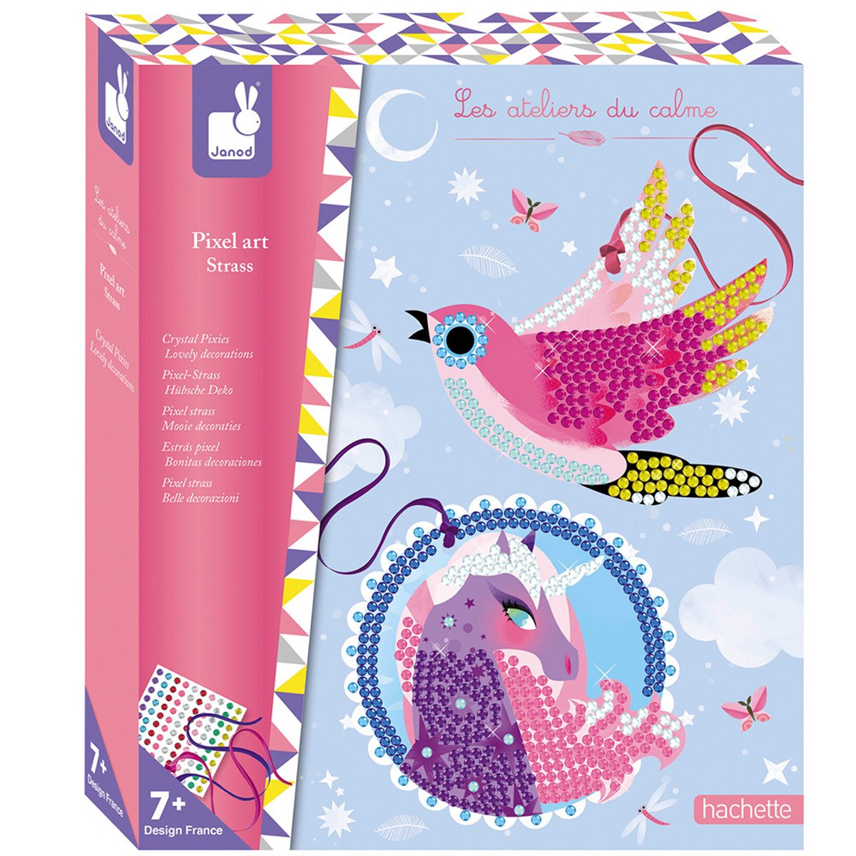 Kit Créatif - Pixel Art Strass Jolies Décos multicolore, JANOD