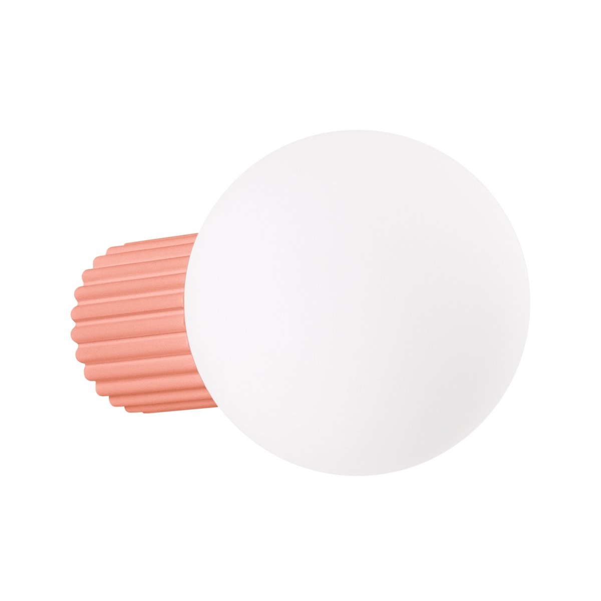 Applique Aluminium Pêche G9 1 Halo rose, EDEN