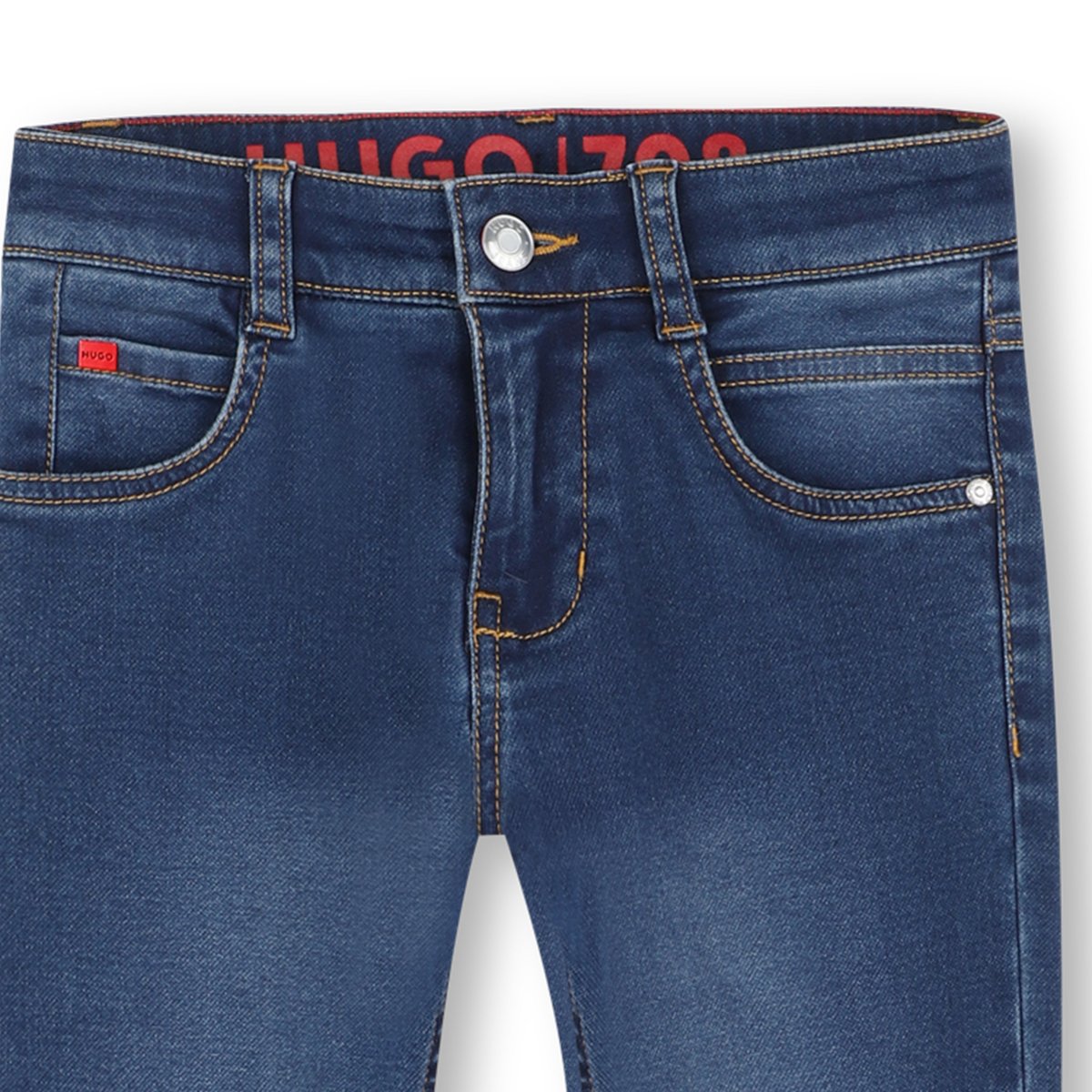 Pantalon en denim dble stone+brossage, HUGO KIDSWEAR