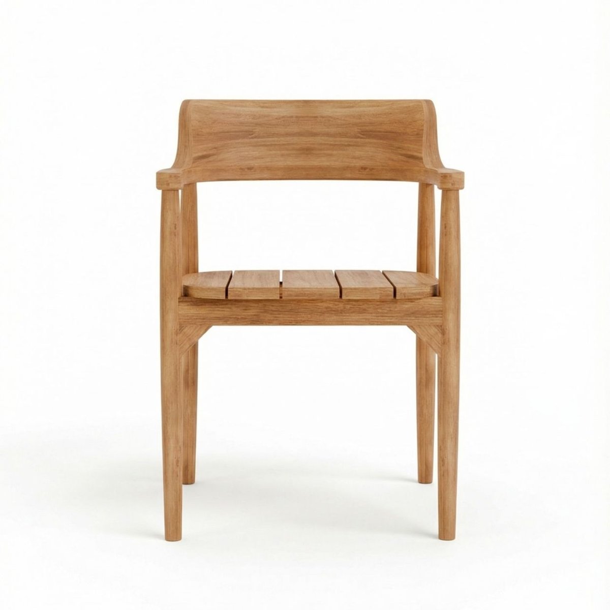 Chaise en bois de teck FEBRIANSAH beige, BAZAR BIZAR
