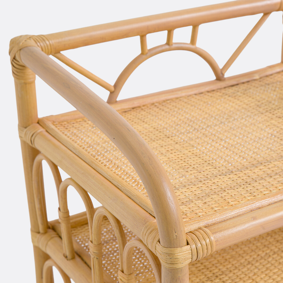 Mesita de noche vintage de ratán, Minetta natural, LA REDOUTE INTERIEURS