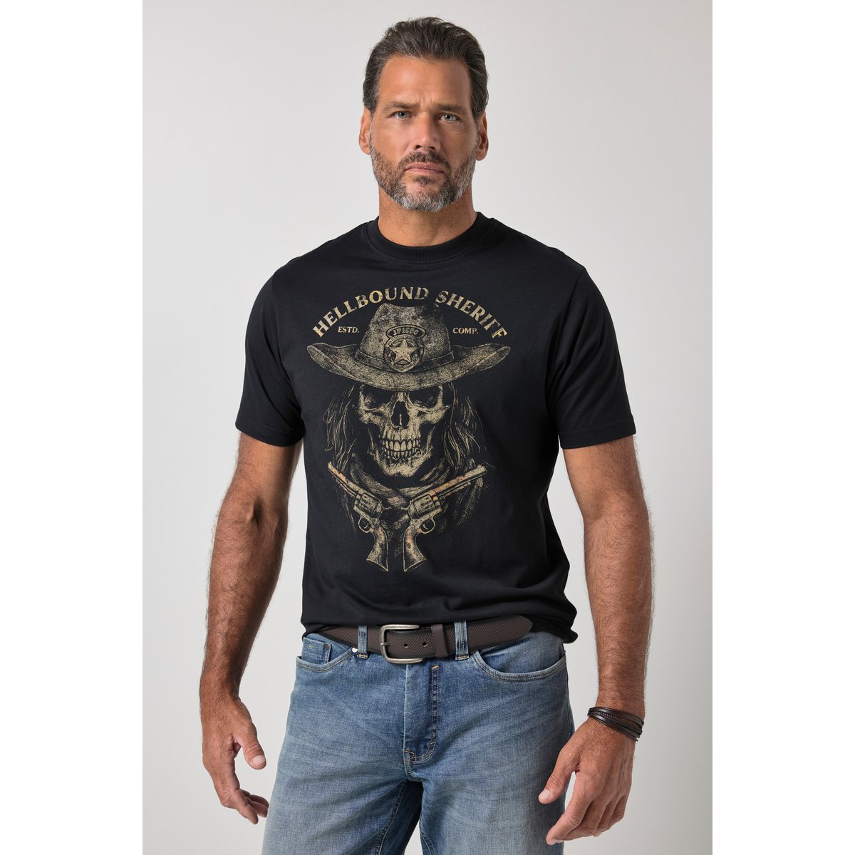 T-shirt manches courtes noir, JP1880
