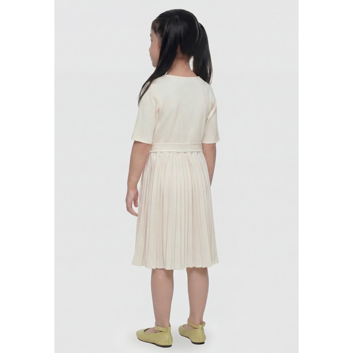Robe Midi Plissée crème, GUESS KIDS