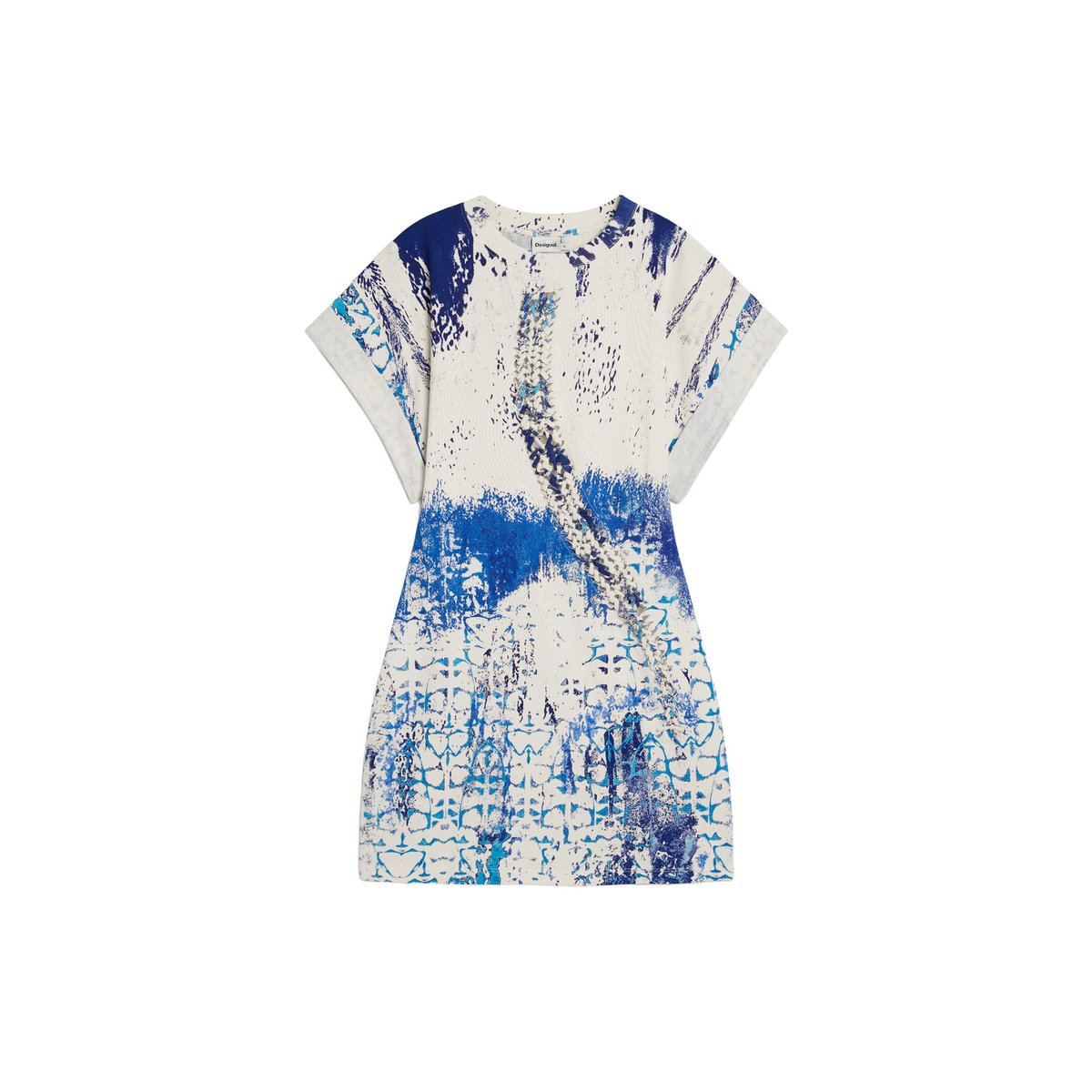 Robe en maille imprimée M. C. Lacroix blanc, DESIGUAL