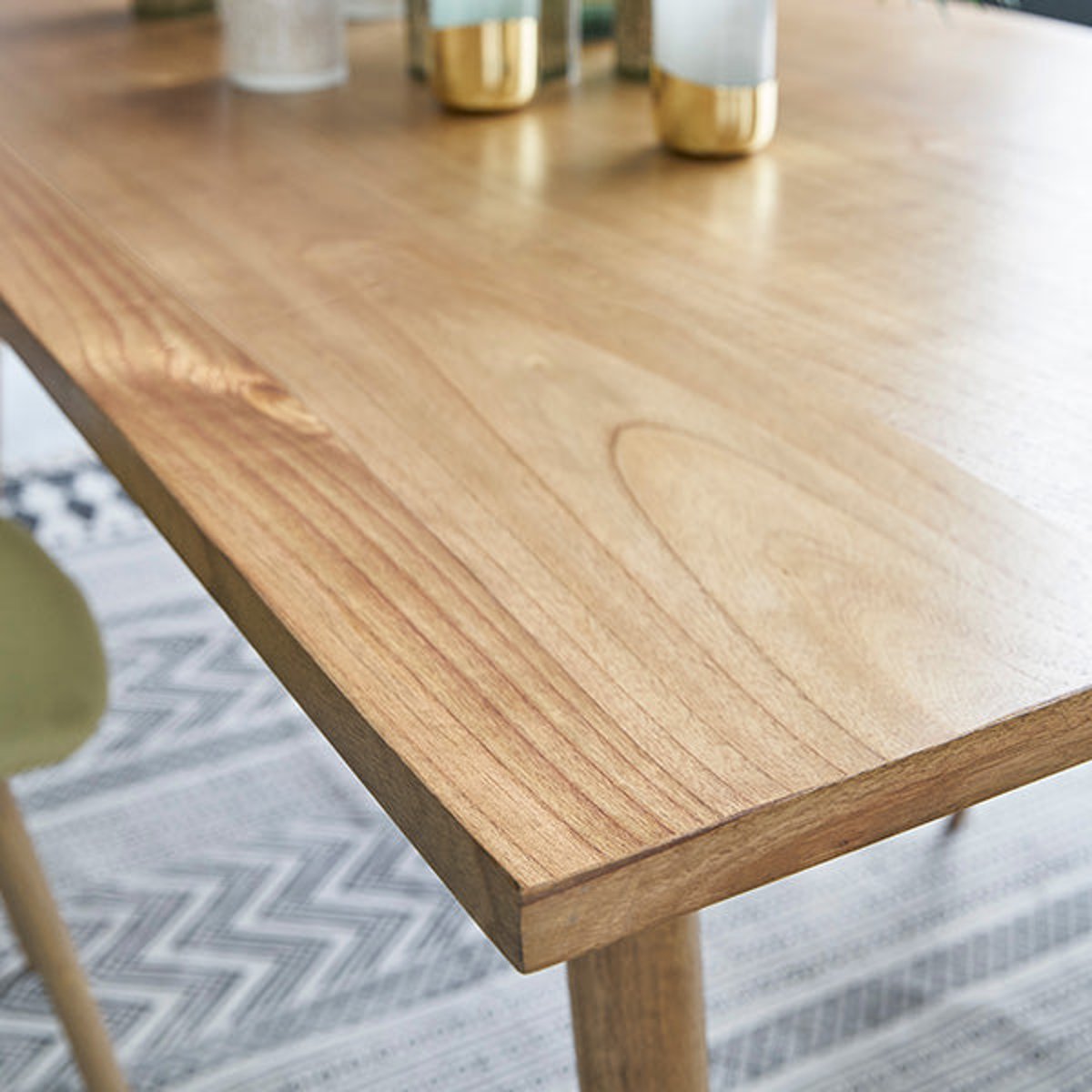 Table en bois massif 8 pers.  ODDA naturel, BERAH GETAH