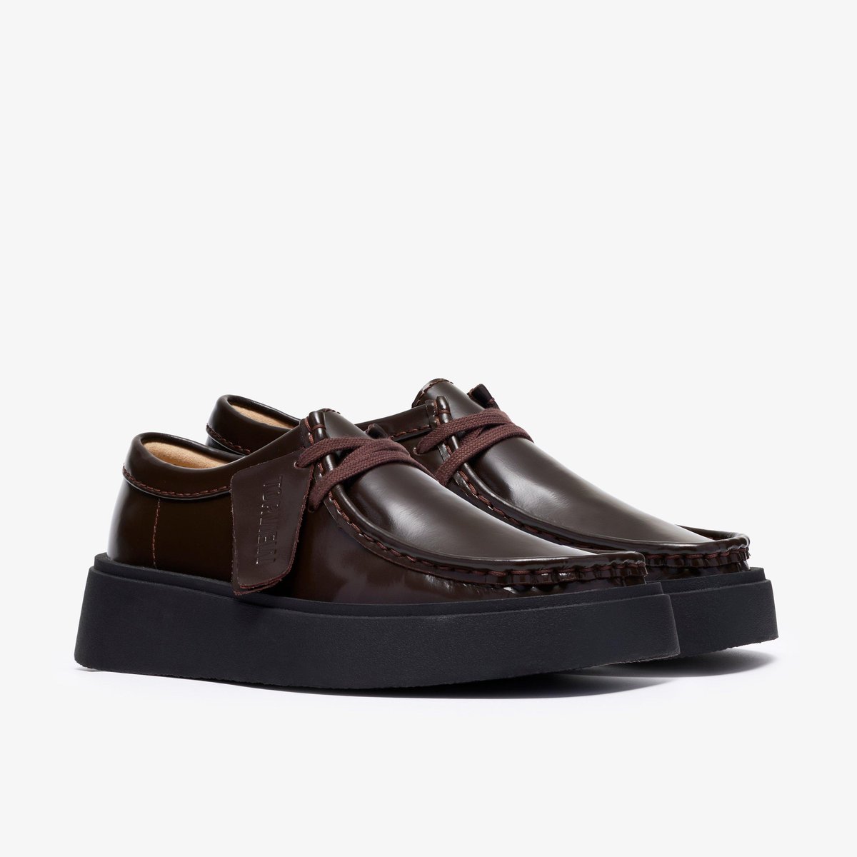 Derbies richelieus Cuir TORVIEW W marron foncé, CLARKS