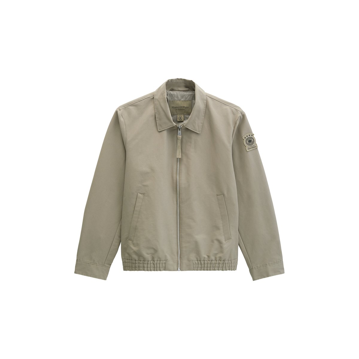 Veste zippée DFB Travel Collection en toile de coton bio hydrofuge beige, MARC O'POLO