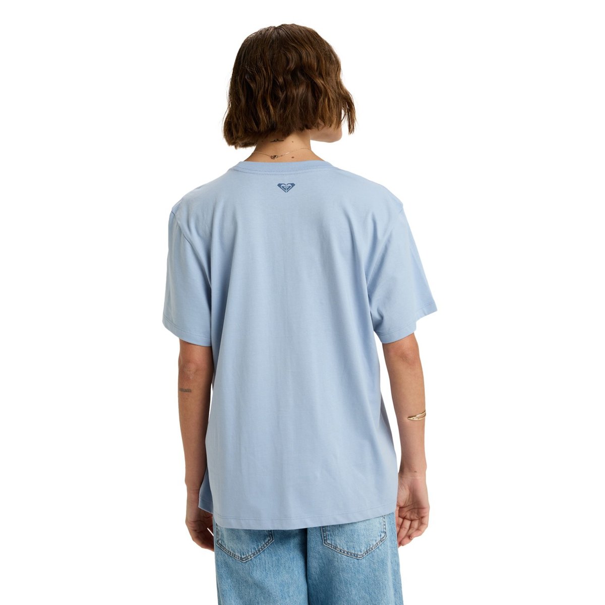 T-Shirt, manches courtes, col rond, . bleu blue blizzard, ROXY