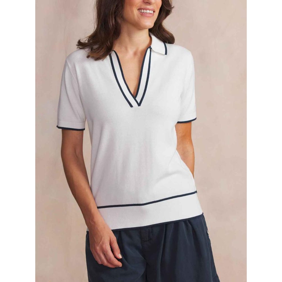 Pull col polo MANAEPOL arctique, TBS