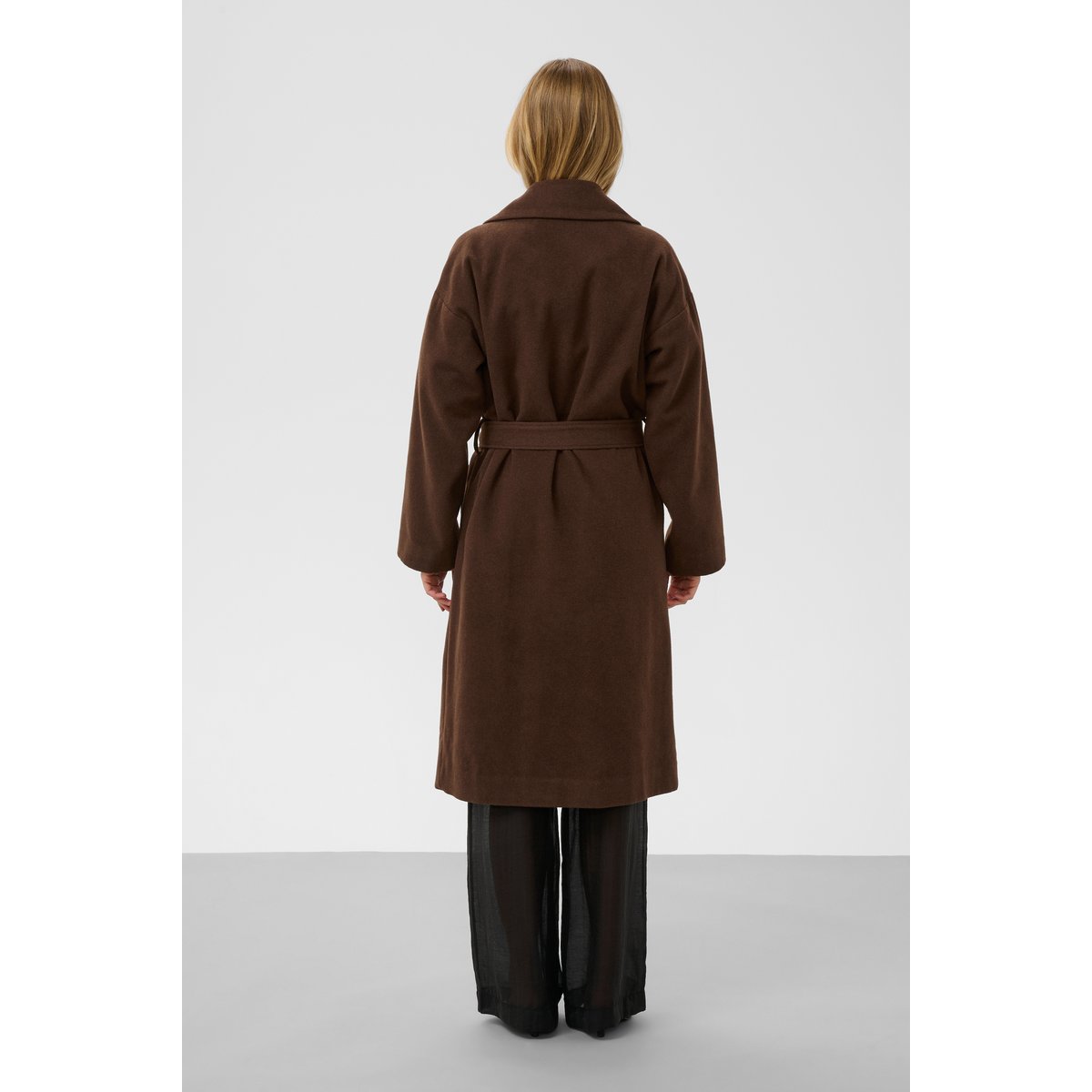 Veste d'extérieur marron potting soil melange, SOAKED IN LUXURY