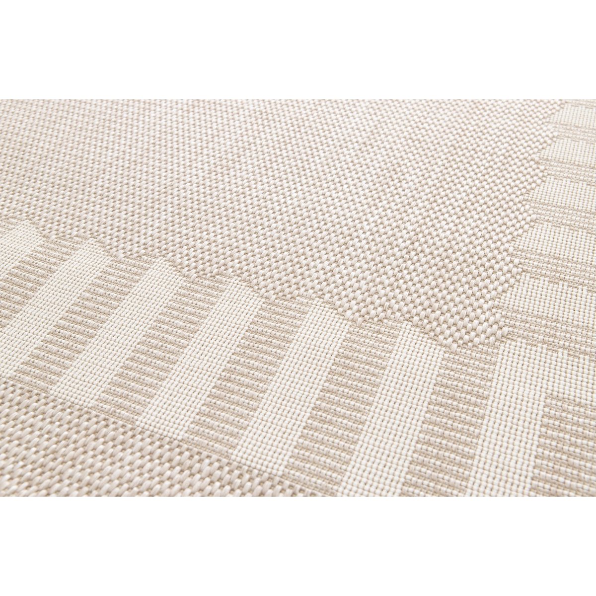 Tapis intérieur extérieur fibres recyclées AGORA beige sable, AFK LIVING