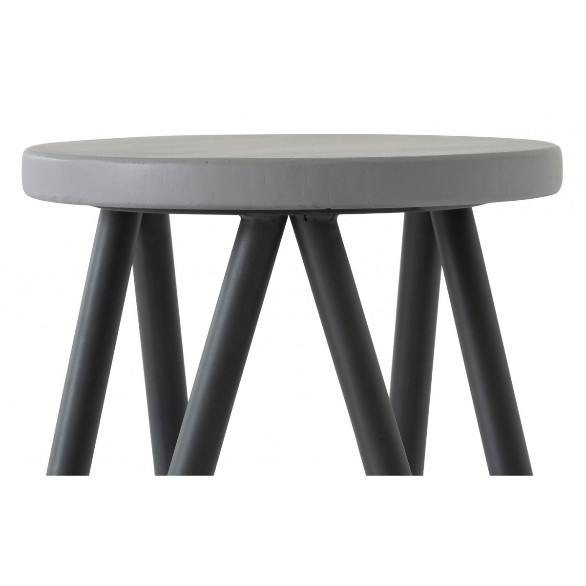 Tabouret - (ST-) noir, DECORATION D’AUTREFOIS