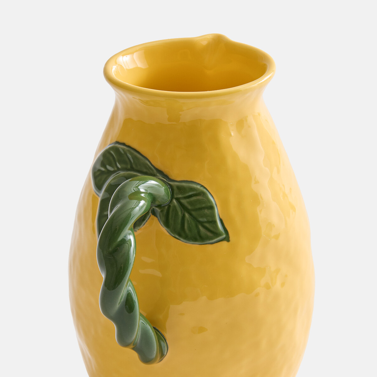 Keramik-Karaffe im Zitronen-Design, CITRUS gelb/grün, LA REDOUTE INTERIEURS