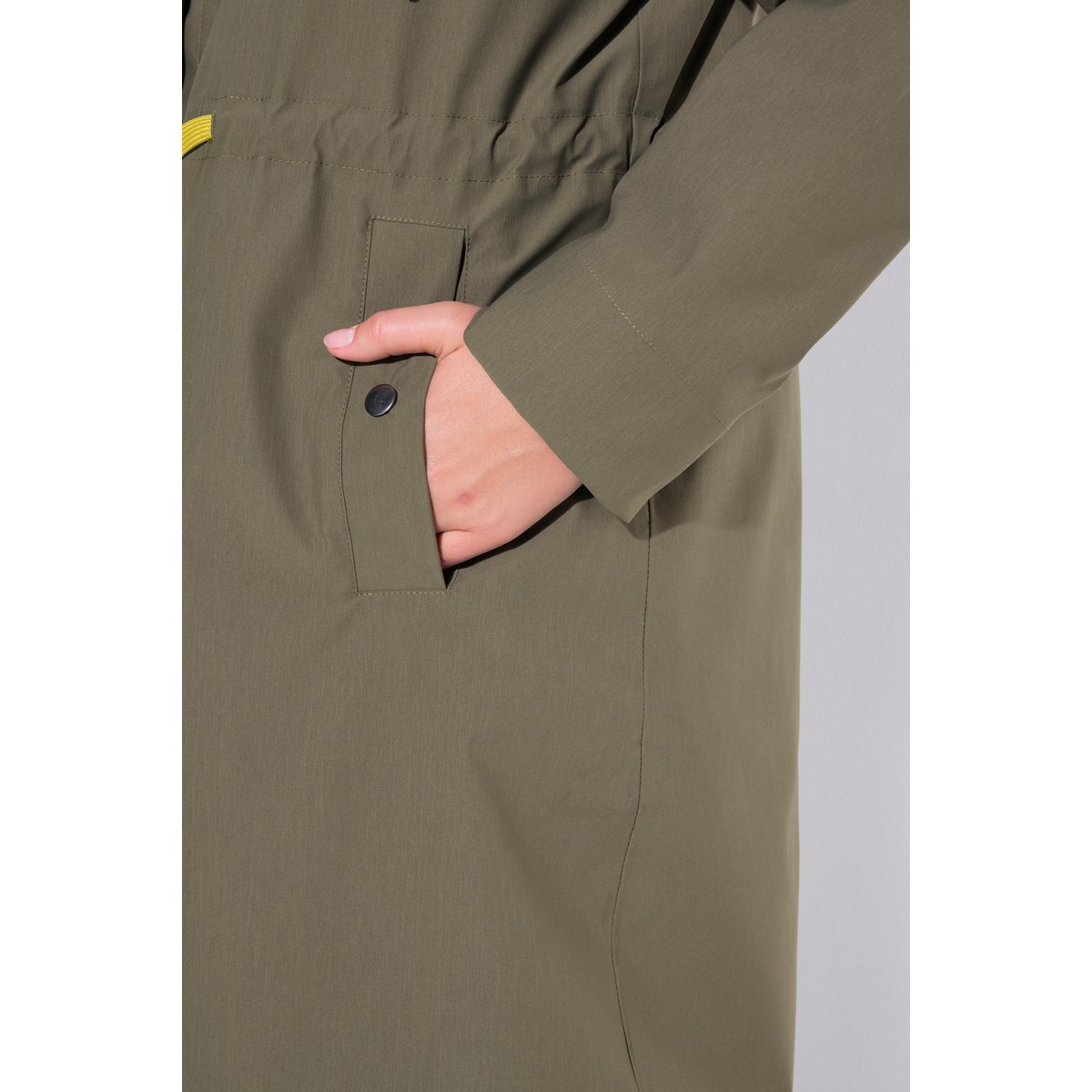 Parka technique HYPRAR 3-en-1 à capuche vert mousse, ULLA POPKEN