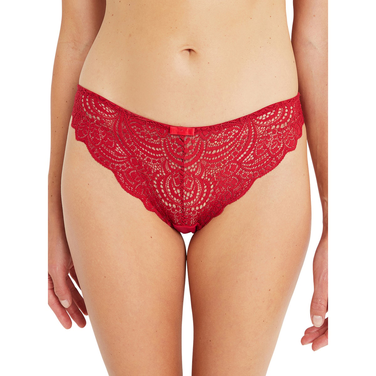 Culotte DENTELLE rouge, ROUGEGORGE LINGERIE