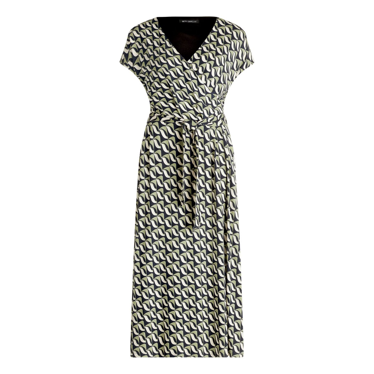 Robe en jersey à encolure en v dark blue/green, BETTY BARCLAY