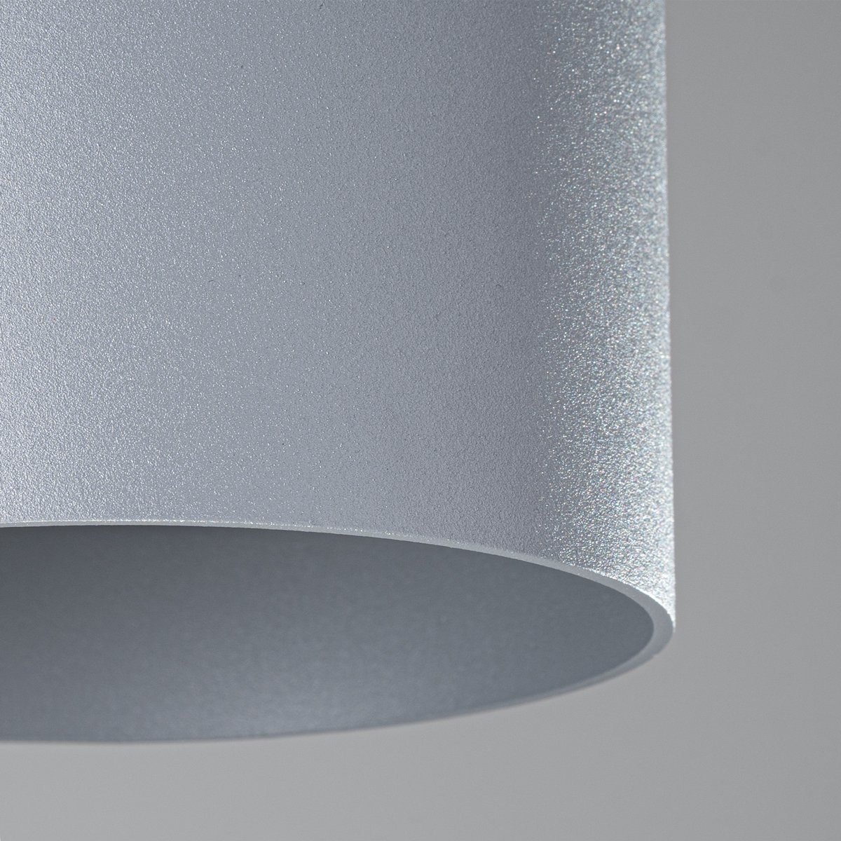 Plafonnier Aluminium Gris GU10 1 Mika gris, EDEN