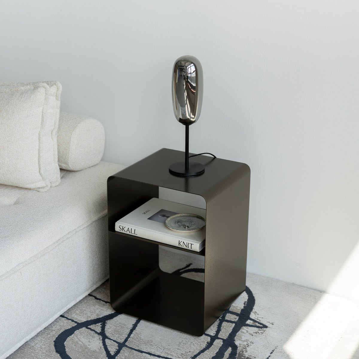 Lampe en acier et verre, COLUMBO noir, KARE DESIGN
