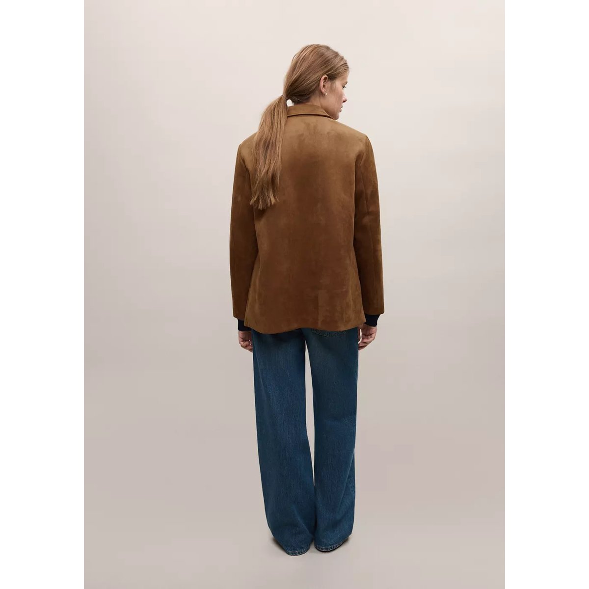 Blazer effet daim tabac, MANGO TEEN