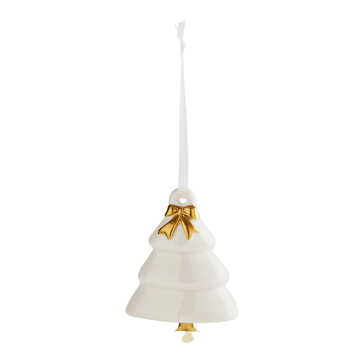 Set de 3 décorations de Noël en céramique blanc, MATHILDE M
