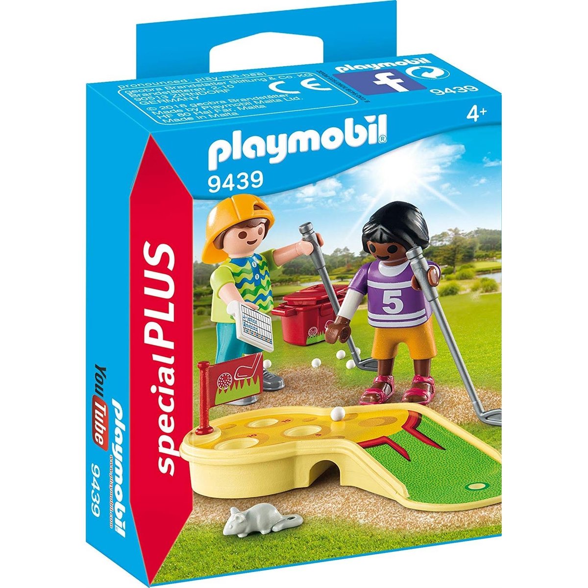 FigurinesEnfants et minigolf multicolore, PLAYMOBIL