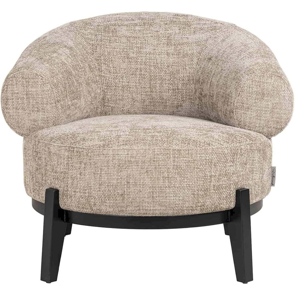 Chaise longue en tissu style désert beige doux, RECOLLECTION