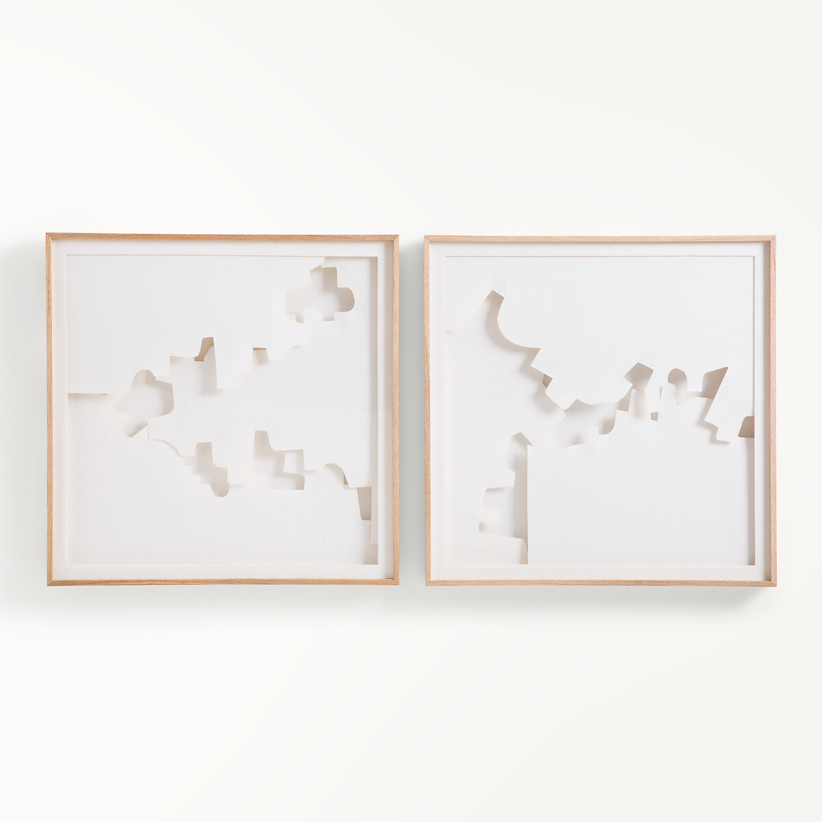 Tableau en relief, en papier découpé, NYMIA blanc, AM.PM