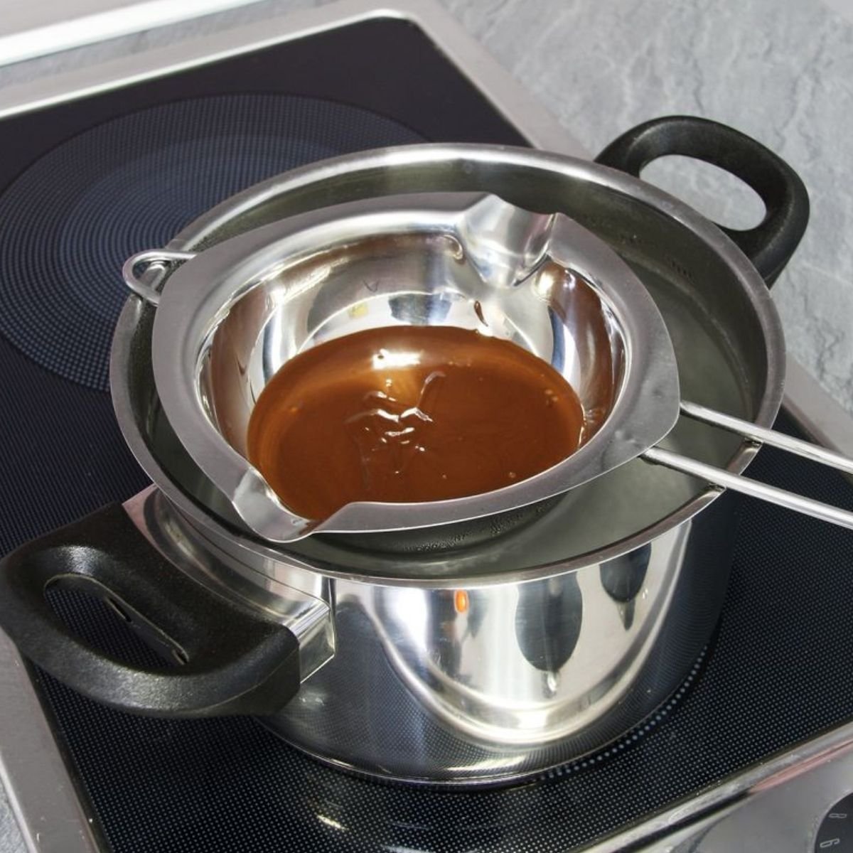 Ensemble de 2 Services à bain marie 26 cm pour chocolat gris, ZENKER