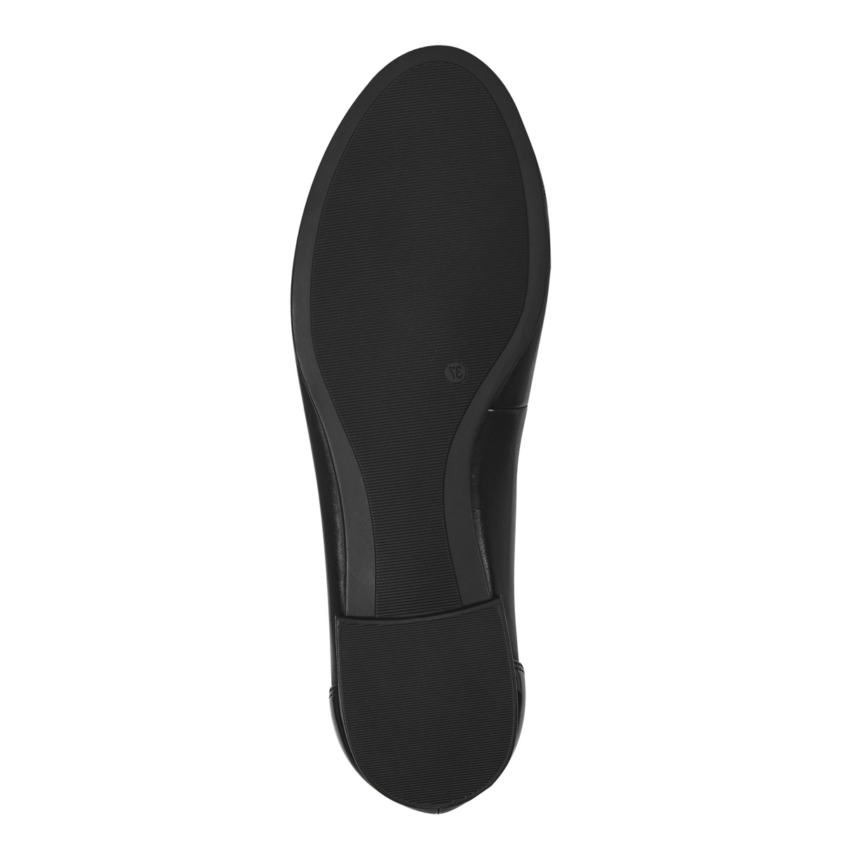 Ballerines en cuir noir, TAMARIS