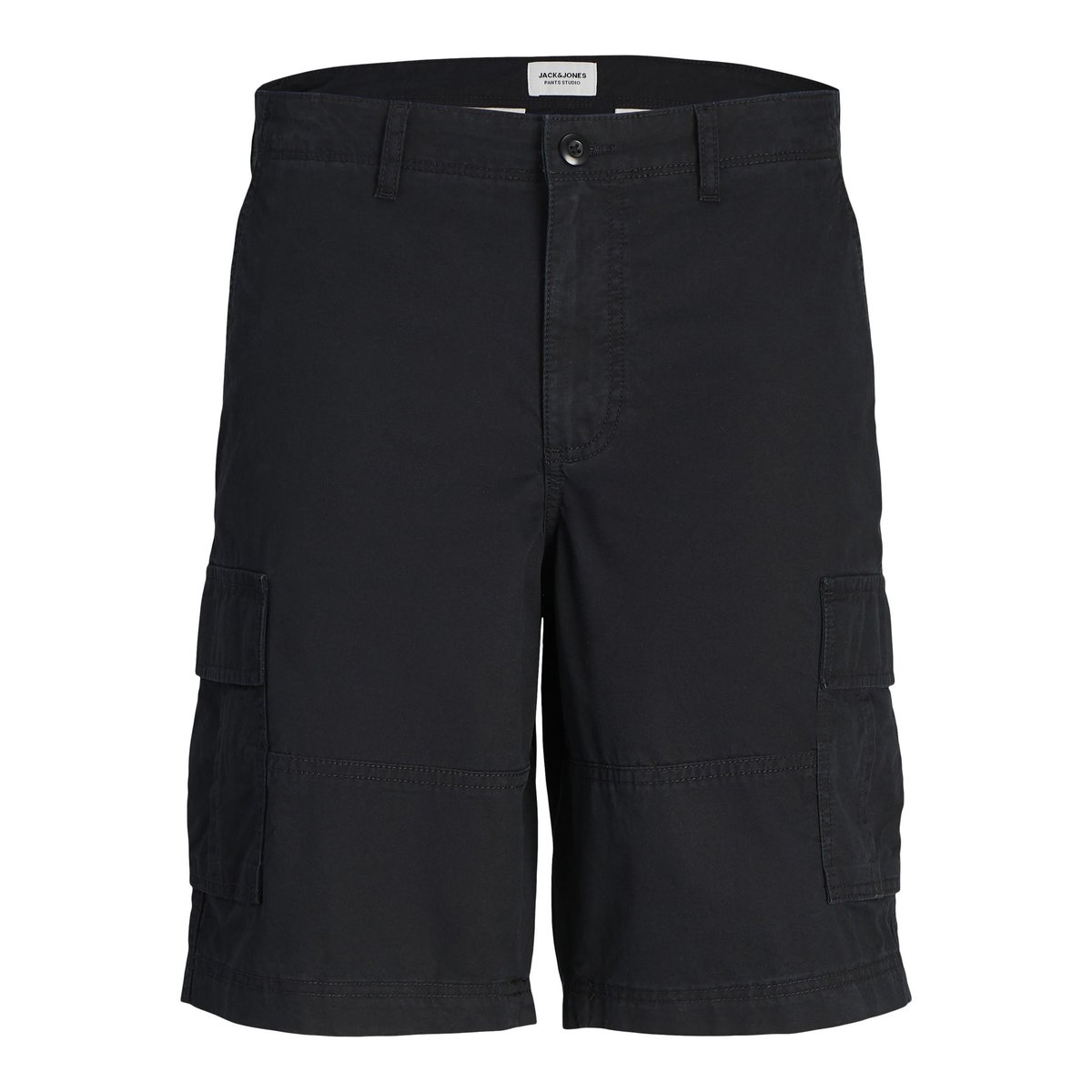 Short Cargo black 1, JACK & JONES
