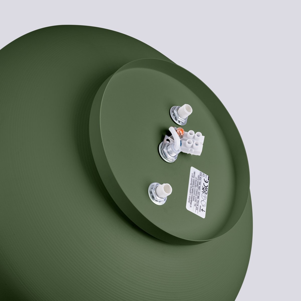 Plafonnier Acier Vert Olive E27 4 Omiq vert olive, EDEN