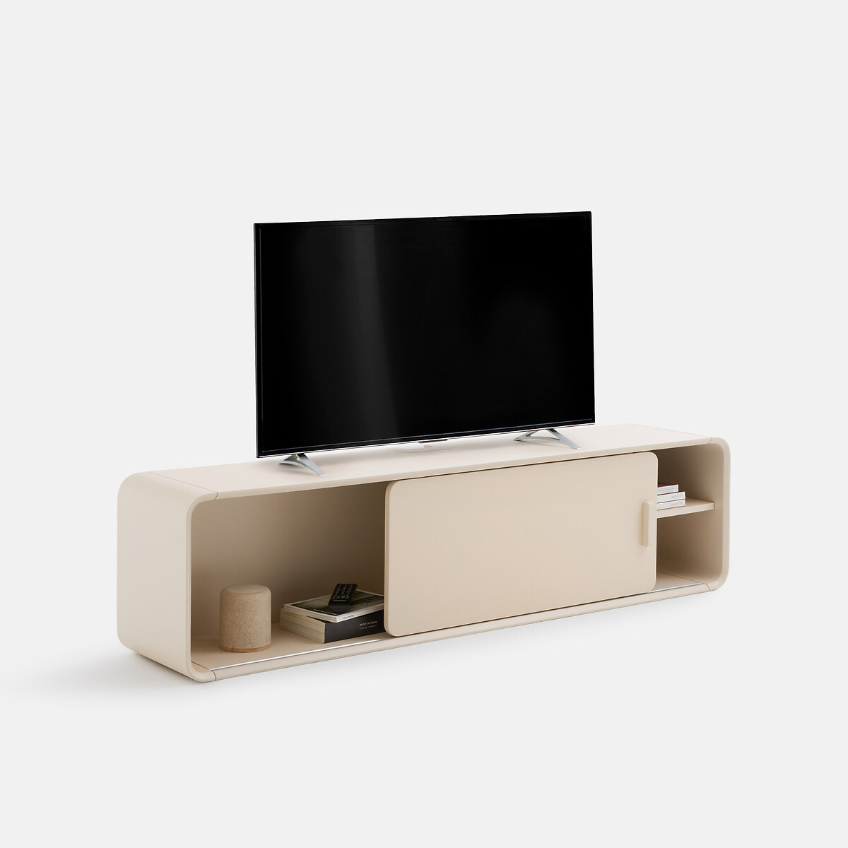 Redag Matt Lacquered Wall-Mounted TV Stand beige, LA REDOUTE INTERIEURS