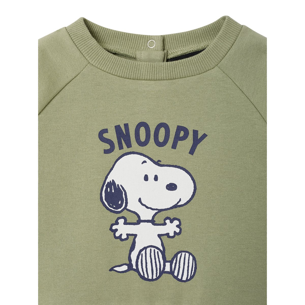 Sweat Snoopy kaki, VERTBAUDET