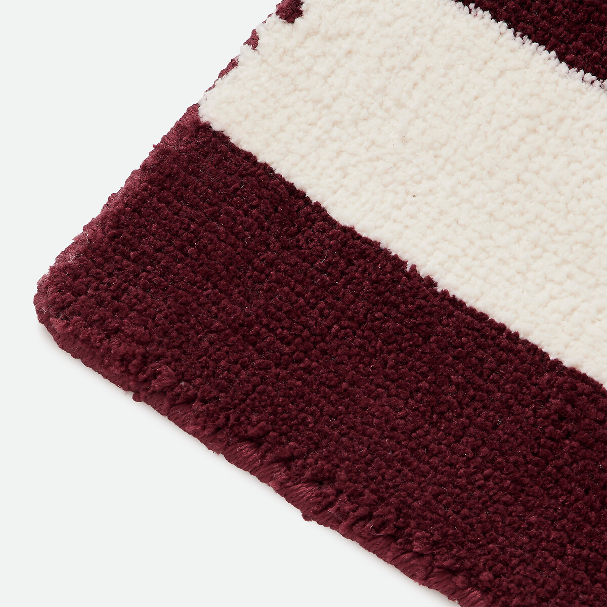 Tapete às riscas, RAYA bordeaux, LA REDOUTE INTERIEURS