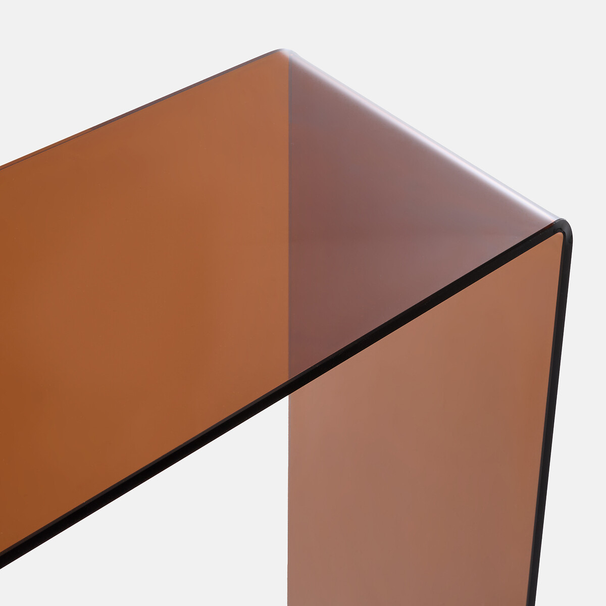 Console en verre trempé, JOAN ambre, LA REDOUTE INTERIEURS