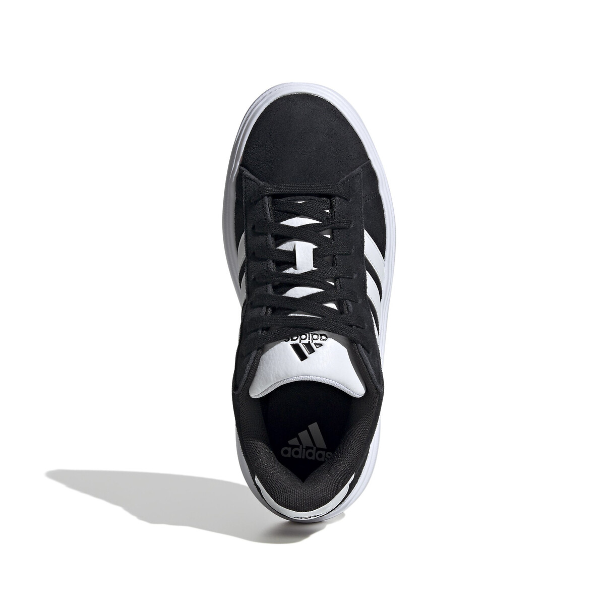 Baskets cuir Grand Court Platform Suede noir/blanc, ADIDAS SPORTSWEAR