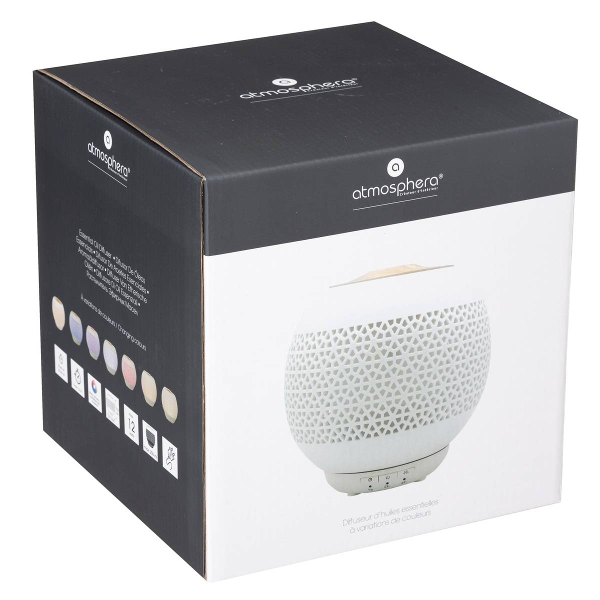 Diffuseur d'huiles essentielles blanc, ATMOSPHERA