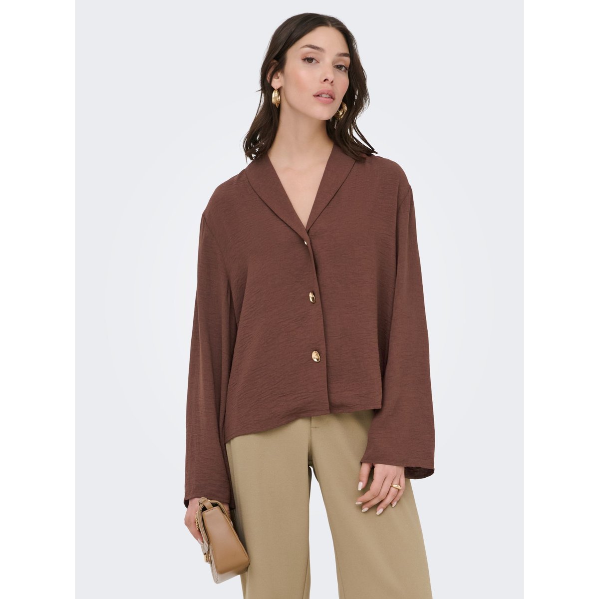 Chemise marron - brunette 1, JDY