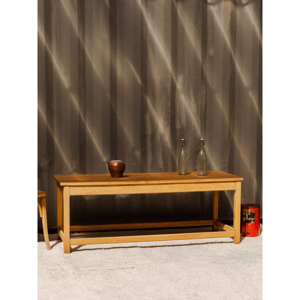 Table basse en bois Léonie N°1127 - Bon état bois clair, DEBONGOUT
