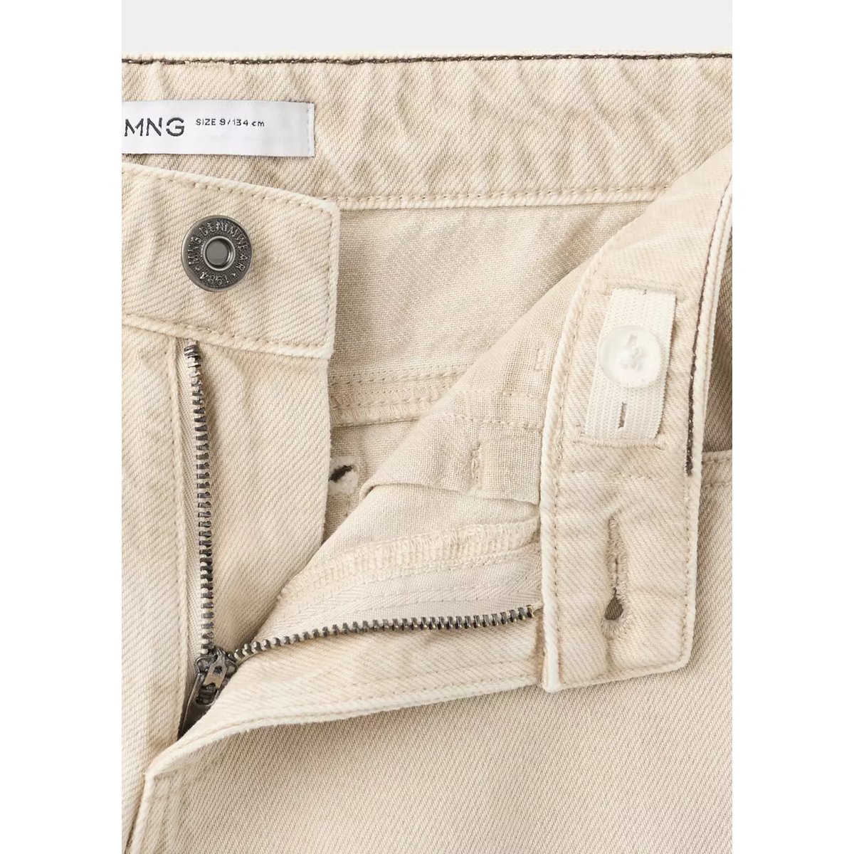 Jean droit coton sable, MANGO KIDS