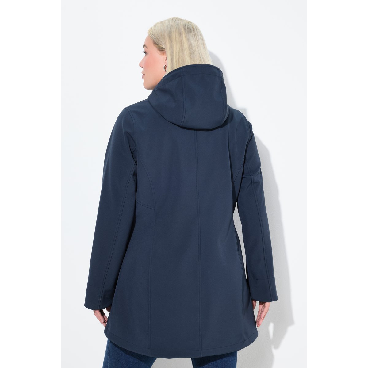Veste Softshell HYPRAR à capuche marine, ULLA POPKEN