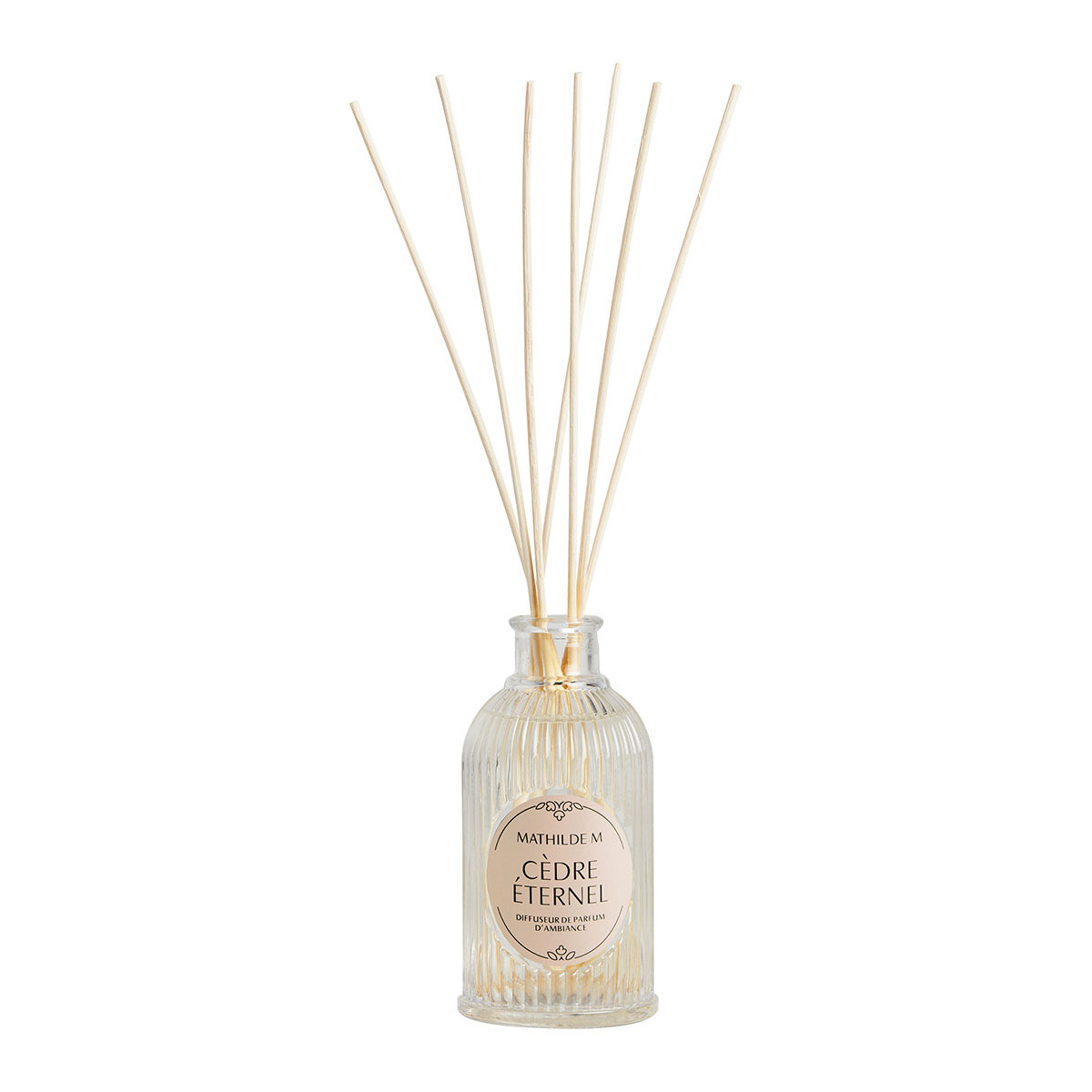 Diffuseur de parfum 200 ml CÈDRE ÉTERNEL transparent, MATHILDE M