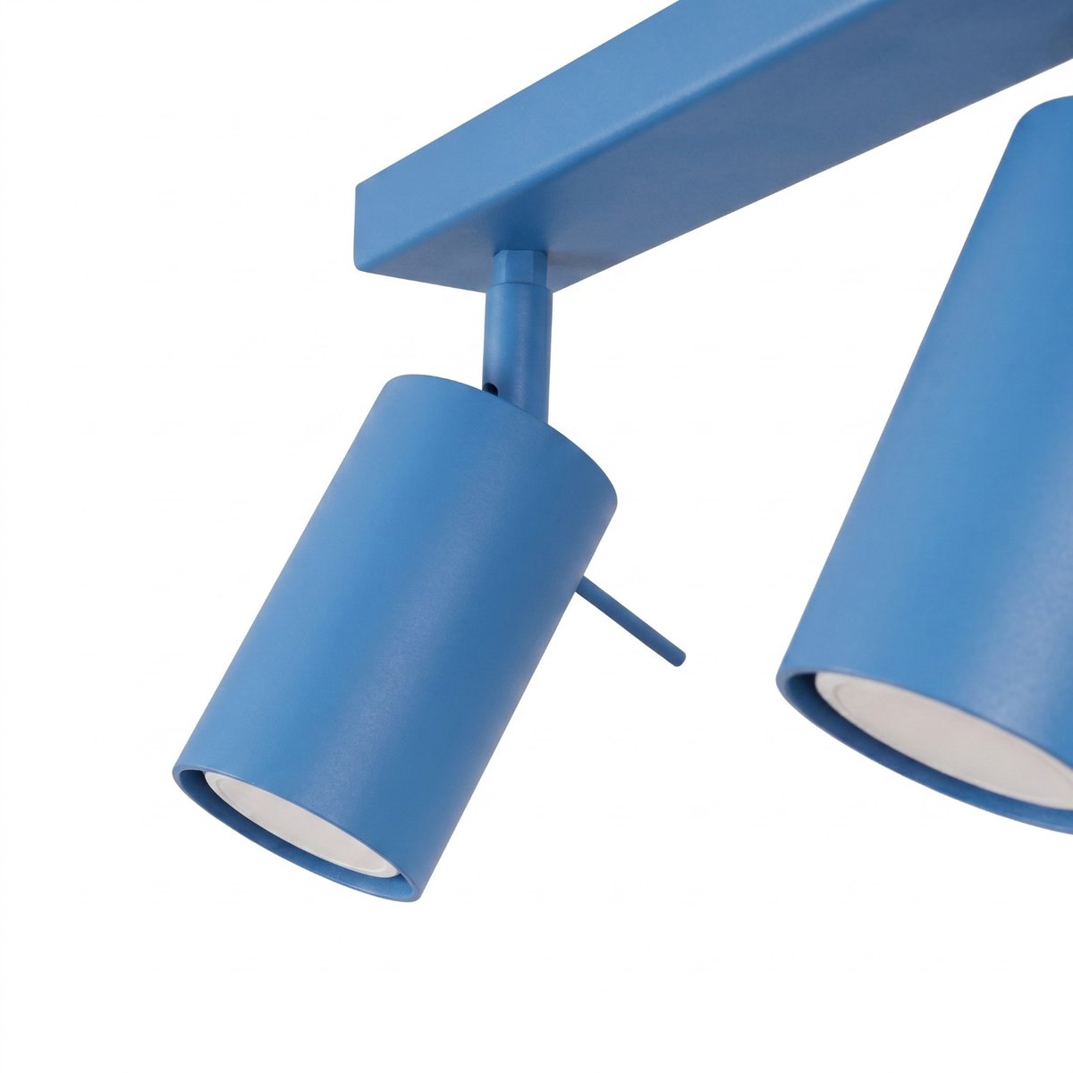 Plafonnier Acier Bleu GU10 3 RING bleu, EDEN