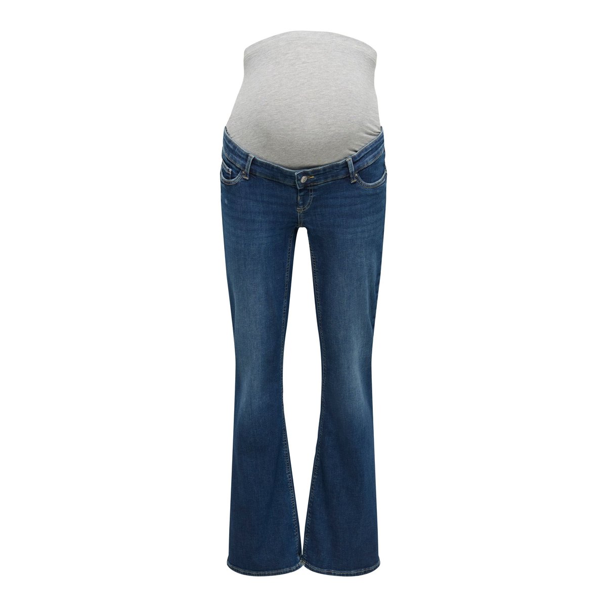Jean Flared dark blue denim, ONLY