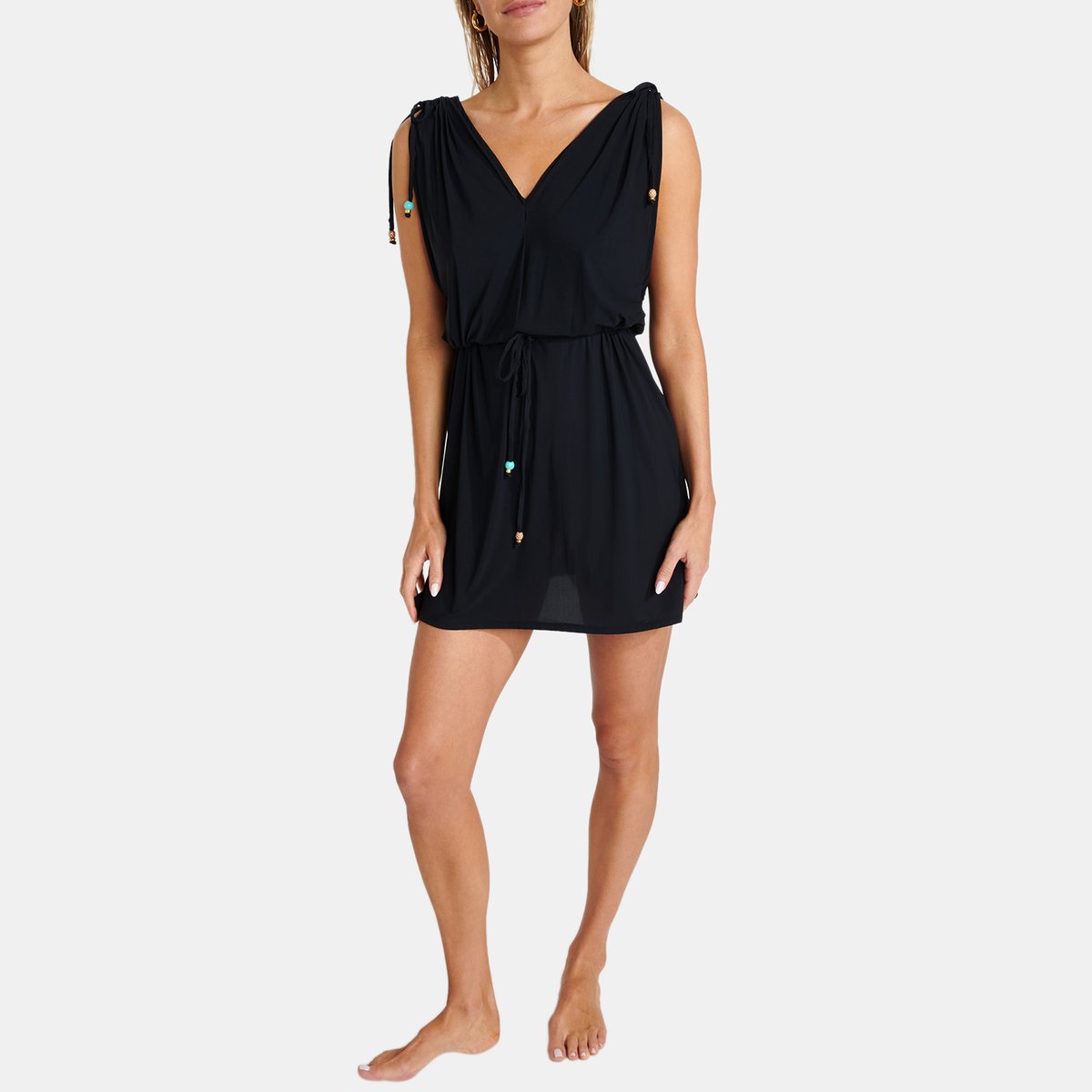 Tunique beachwear Wesley - PERLINA noir, BANANA MOON