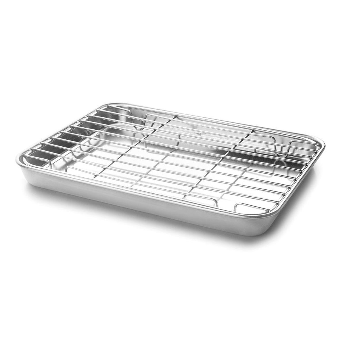Plat à four avec grille argent / métallique, LACOR
