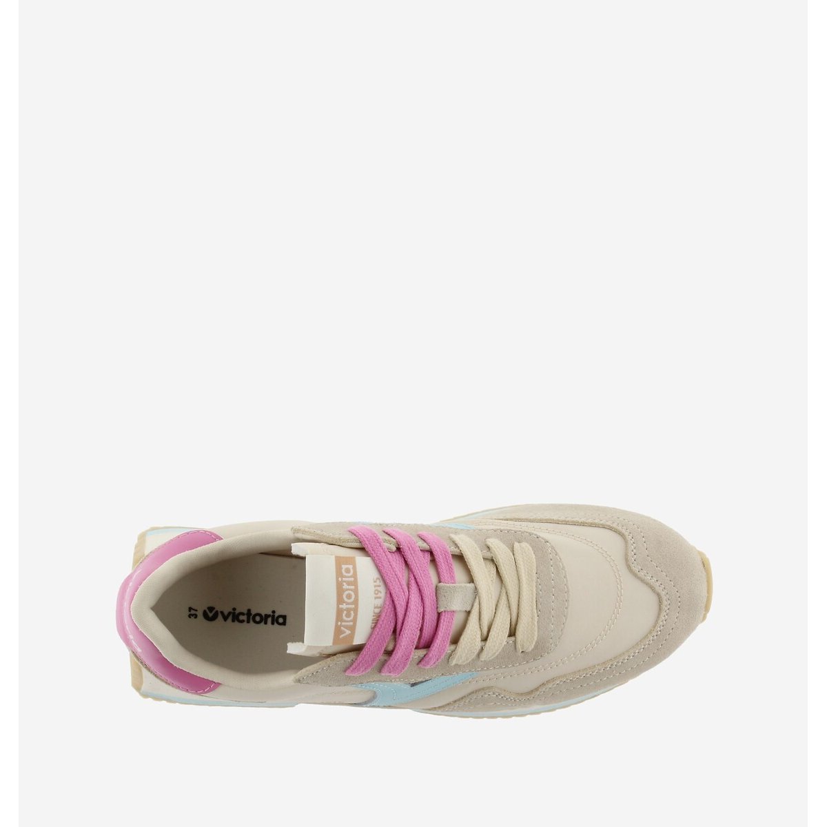 Nylon Cosmos Multicolour Trainers beige, VICTORIA